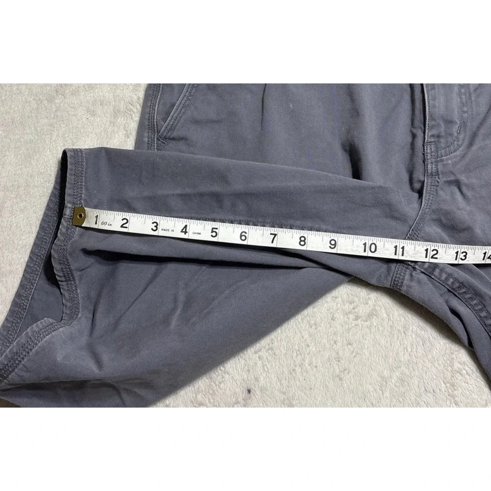 John Varvatos USA Chino Shorts Men's 36 Gray Flat Front